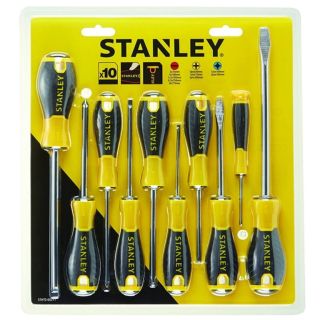 Stanley Essential Steel Screwdriver - Set of 10