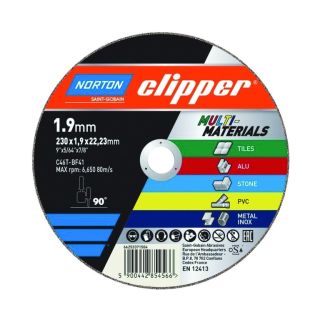 Norton Clipper Multi-Material Cutting Disc 230 x 1.9 x 22.33mm