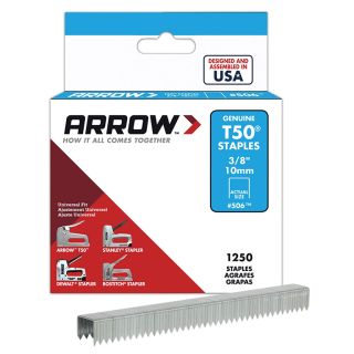 Arrow T50 Staples 10mm - Box of 1,250
