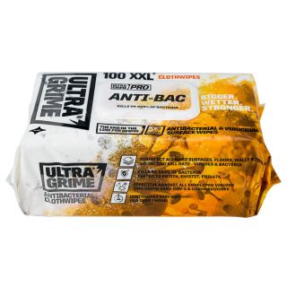 Ultragrime Pro Anti Bac XXL+ Clothwipes - Pack of 100