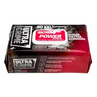 Ultragrime Pro Power Scrub XXL+ Clothwipes - Pack of 80