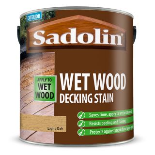 Sadolin Wet Wood Light Oak Decking Stain 2.5L 