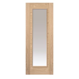 JB Kind Palomino Oak Clear Glazed Internal Door 35 x 1981 x 762mm