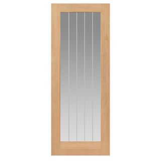 JB Kind Thames 1 Light Oak Internal Door - Unfinished 40 x 2040 x 826mm