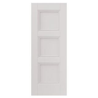 J B Kind Catton White Primed 3 Panel Fire Rated Interior Door 44 x 1981 x 610mm