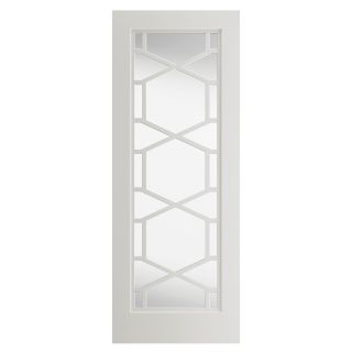 JB Kind Quartz White Glazed Interior Door