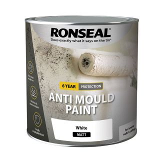 Ronseal Anti Mould Matt White Paint 2.5L