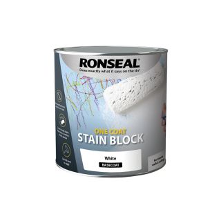 Ronseal One Coat Stain Block White 2.5ltr