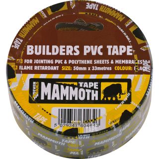 Everbuild Builders PVC Black Tape 75mm x 33m