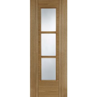 Mendes Pre-Finished Oak Capri 3 Light Glazed Internal Door 35 x 1981 x 762mm