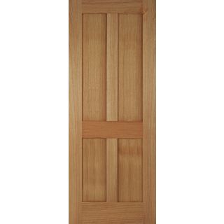 Mendes Unfinished Oak Bristol 4 Panel Internal Door 35 x 1981 x 610mm
