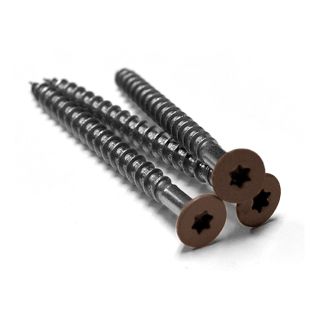 Builddeck Colour Matching Redwood Composite Decking Screws 63mm - Pack of 100