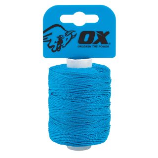 OX Pro Nylon High Vis Builders Line Cyan 105m