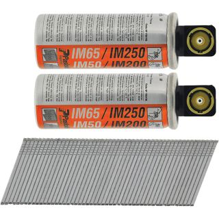 Paslode IM65A F16 Angled Brad Nails & 2 Fuel Cell Pack 32mm - Box of 2,000