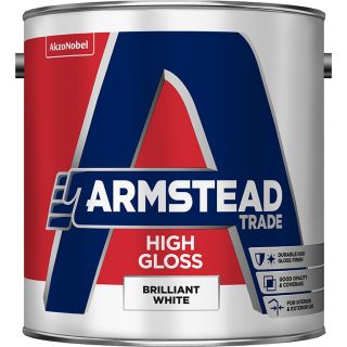 Armstead Trade High Brilliant White Gloss Paint 2.5L