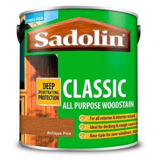 Sadolin Classic All Purpose Antique Pine Woodstain 2.5L