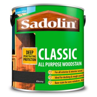 Sadolin Classic All Purpose Ebony Woodstain 2.5L