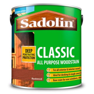 Sadolin Classic All Purpose Redwood Woodstain 2.5L
