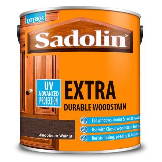 Sadolin Extra Durable Jacobean Walnut Woodstain 2.5L