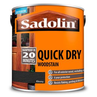 Sadolin Quick Drying Ebony Woodstain 2.5L