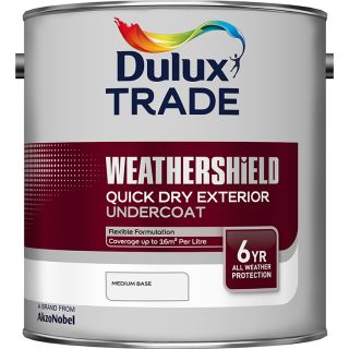 Dulux Trade Weathershield Exterior Flexible Medium Base Undercoat 1L