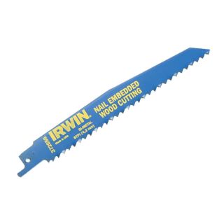 Irwin Sabre Saw Nail Embeded Wood Blades 956R 225mm - Pack of 2