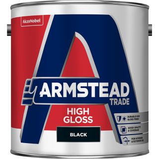 Armstead Trade High Black Gloss Paint 2.5L