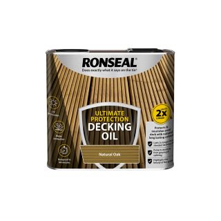 Ronseal Ultimate Protection Natural Oak Decking Oil 2.5L