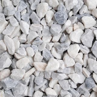 Long Rake Spar Polar White Platinum Range Chippings 14-20mm Bulk Bag