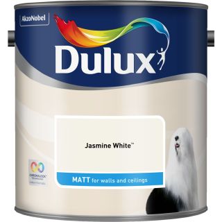 Dulux Jasmine White Matt Emulsion Paint 2.5L