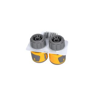 Hozelock Standard Soft Touch Hose End Connector - Twin Pack