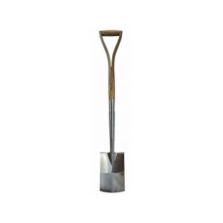 Faithfull Prestige Ash Handle Stainless Steel Border Spade