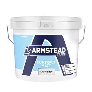 Armstead Trade Contract Matt Light Grey Paint 10L