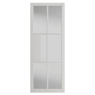 JB Kind Civic White Clear Glass Internal Door 35 x 1981 x 610mm