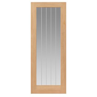 JB Kind Thames 1 Light Oak Internal Door - Unfinished 35 x 1981 x 686mm