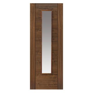 JB Kind Emral Walnut Glazed Internal Door 35 x 1981 x 686mm