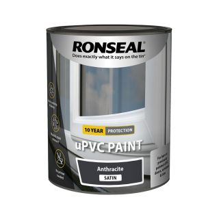 Ronseal Anthracite Satin UPVC Paint 750ml