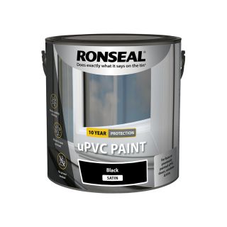 Ronseal Black Satin UPVC Paint 2.5L