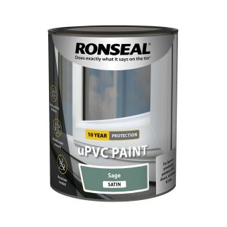 Ronseal Sage Satin UPVC Paint 750ml
