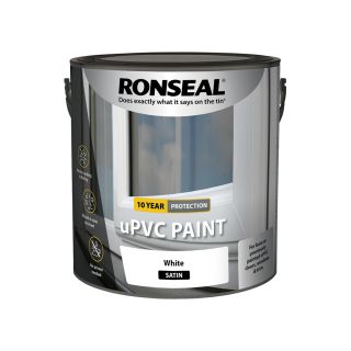 Ronseal White Satin UPVC Paint 2.5L