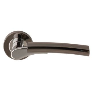 Dale Nickel Ultimo Lever On Round Rose Passage Set Black - Boxed
