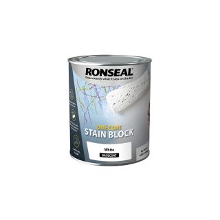 Ronseal One Coat White Stain Block 750ml