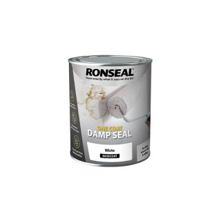 Ronseal White Basecoat One Coat Damp Seal 750ml