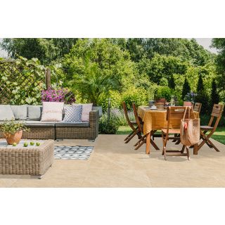 Bradstone Fooria Beige Porcelain Paving 900 x 600 x 20mm