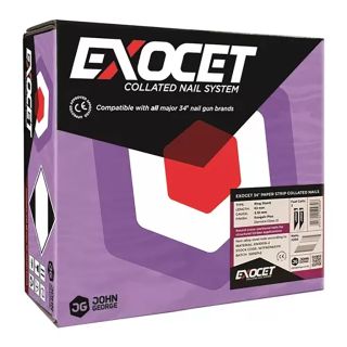 Exocet Ring Shank No Gas Exogalv Plus Nails 63 x 2.8mm - Box of 3,300