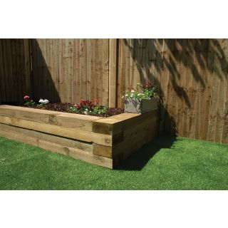 Wingham™ Timber Treated UC4 Radiata Pine Sleeper 95 x 195 x 2400mm 70% PEFC Certified