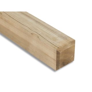 Softwood Tanalised Planed Post with Chamfered Top 100 x 100 x 2400mm