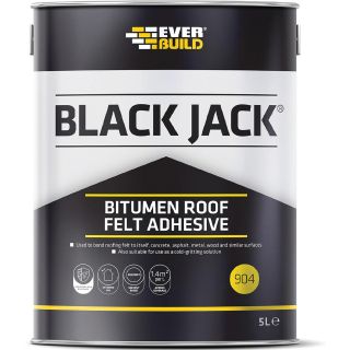 Everbuild Black Jack Bitumen Roof Felt Adhesive 1L