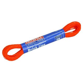 Faithfull Orange Polyethene Brick Line 18m - Box of 12