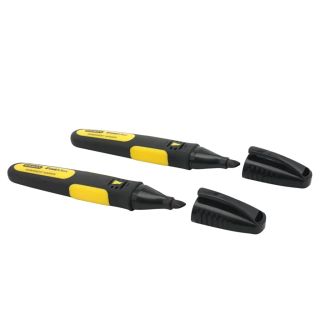 Stanley Chisel Tip Black Marker - Pack of 2